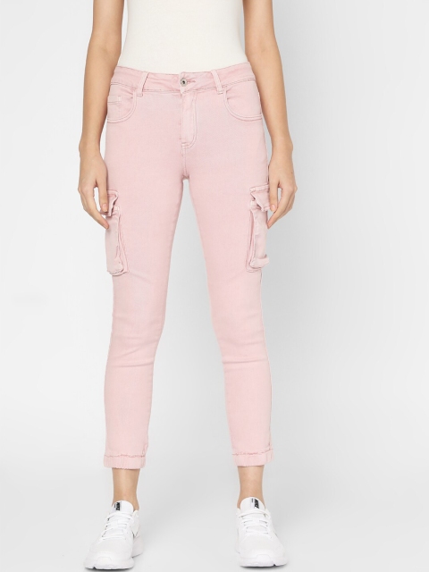 

Deal Jeans Women Pink Regular Fit Solid Trousers