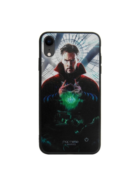 

macmerise White & Black Marvel Comics Eye of Agamotto Lumous iPhone XR Back Case