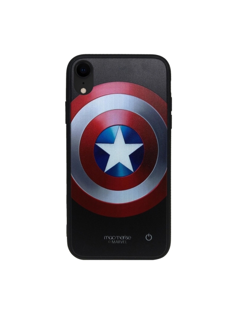 

macmerise Red & Black Classic Captain Shield Lumous iPhone XR Back Case