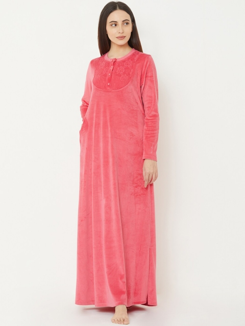 

Sweet Dreams Pink Solid Nightdress