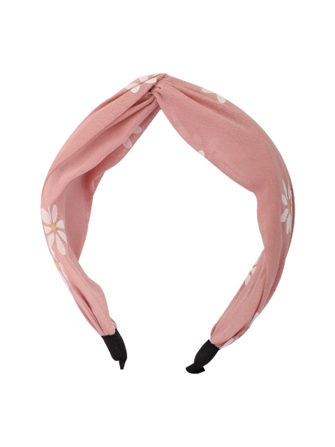 

Bellofox Women Peach-Coloured Printed Hairband
