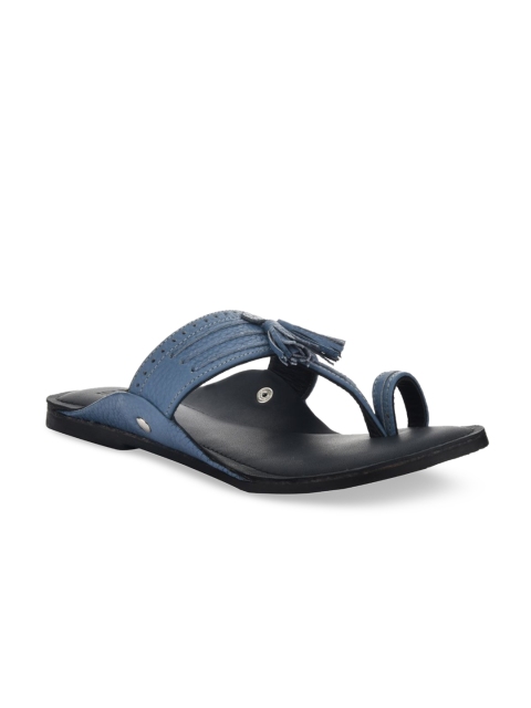 

SKO Women Navy Blue & Black Comfort Sandals