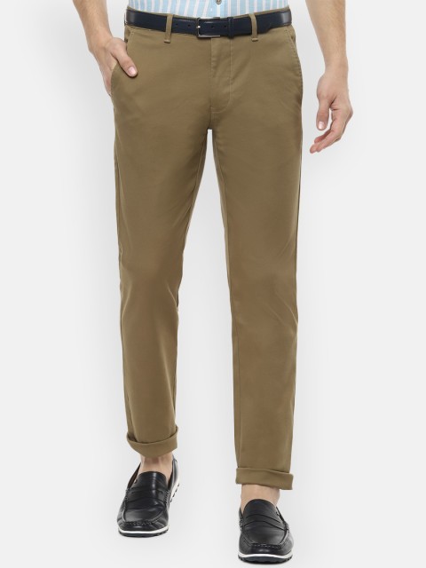 

Van Heusen Sport Men Khaki Slim Fit Solid Chinos