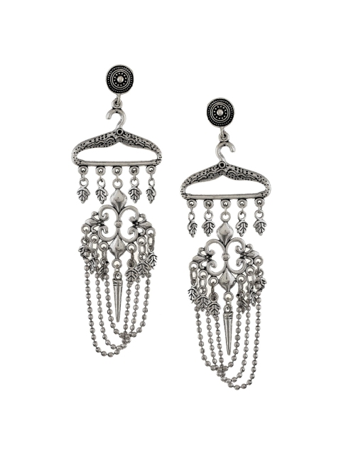 

Silvermerc Designs Silver Contemporary Drop Earrings
