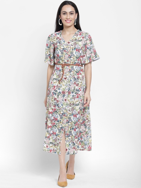 

NIXX Women White Printed Kaftan Dress