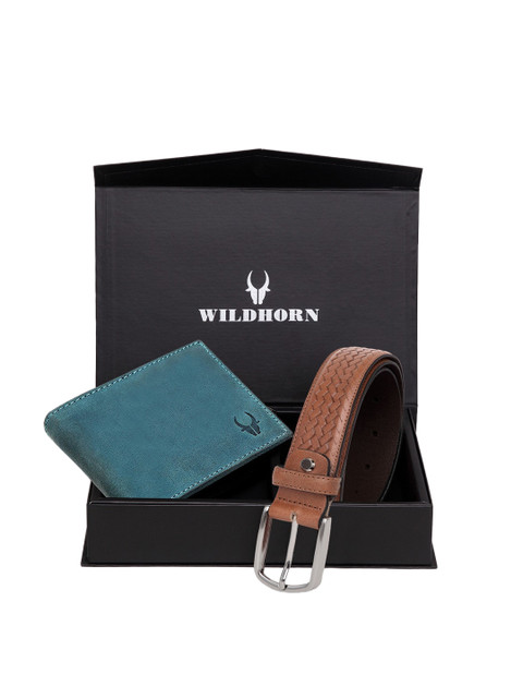 

WildHorn Men Blue & Brown Accessory Gift Set