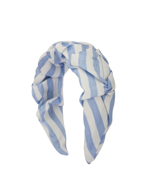

Bellofox Women Blue & White Striped Hairband