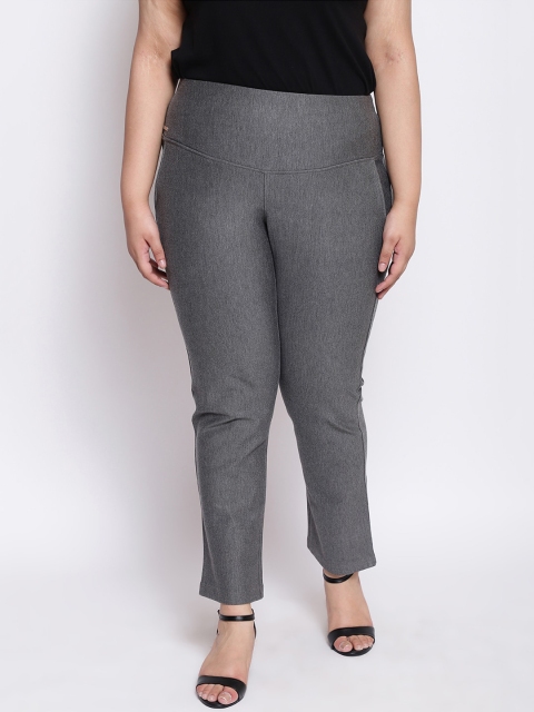

Amydus Women Grey Regular Fit Solid Regular Trousers