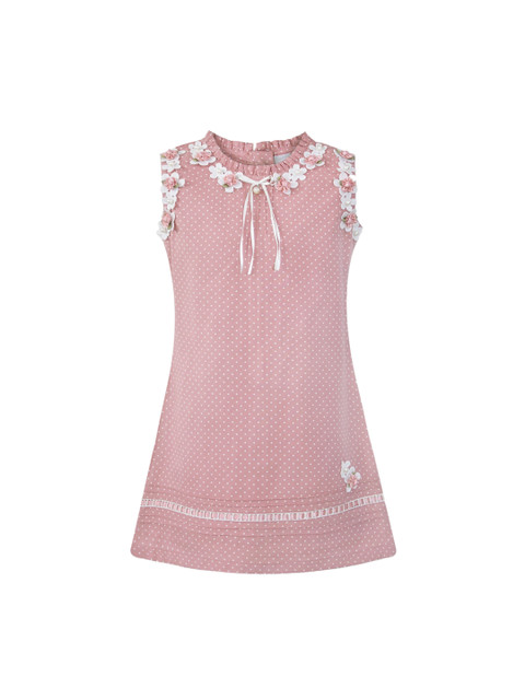 

Daffodils GIRLS WEAR Girls Pink Self Design A-Line Dress