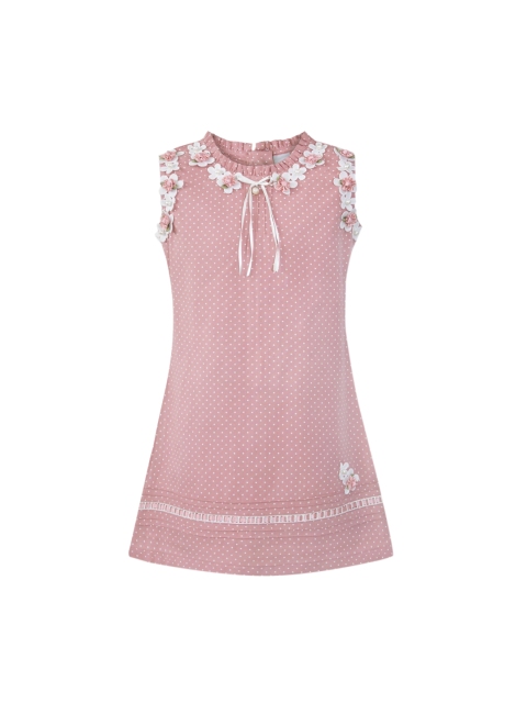 

Daffodils GIRLS WEAR Girls Pink Printed A-Line Dress