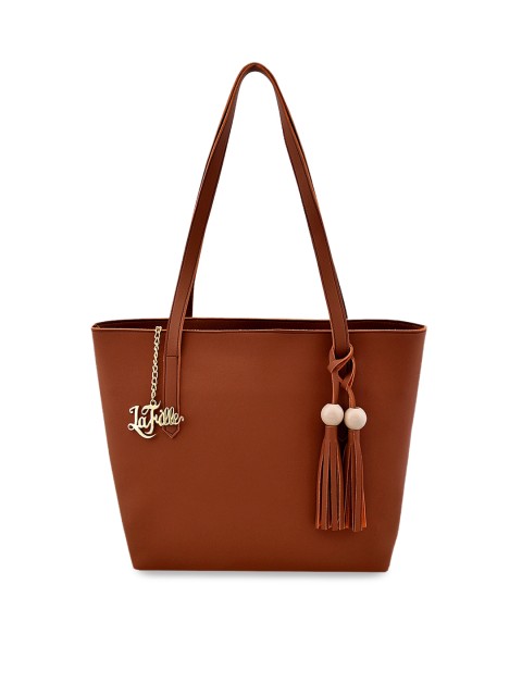 

LaFille Tan Brown Solid Shoulder Bag