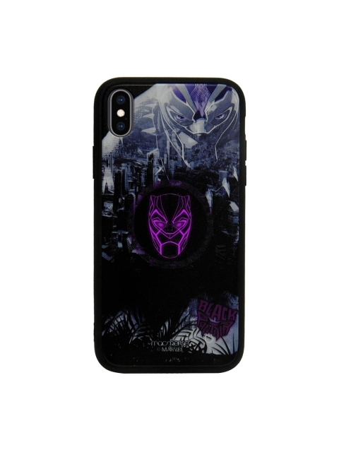 

macmerise Black & Blue King of Wakanda Lumous iPhone XS Max Back Cover