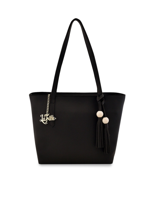 

LaFille Black Solid Shoulder Bag