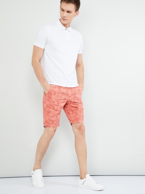 

max Men Coral Printed Regular Fit Regular Shorts