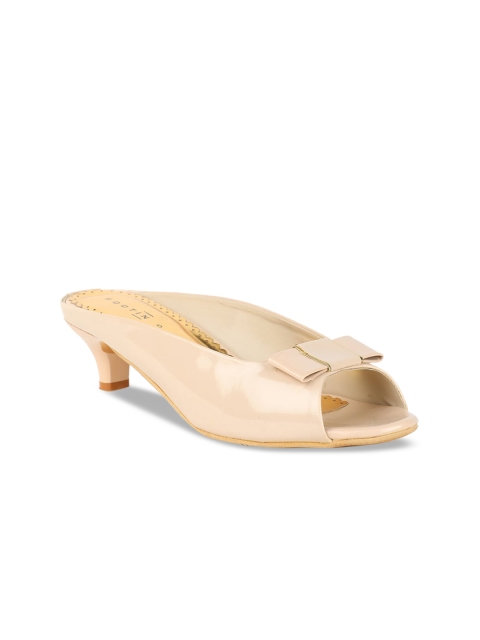 

Footin Women Beige Solid Peep Toes