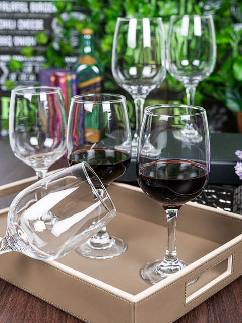 

GOODHOMES Set of 6 Transparent Wine Glass