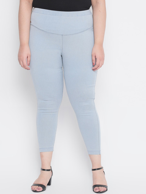 

Amydus Women Blue Denim Wash Tummy Shaper Jeggings