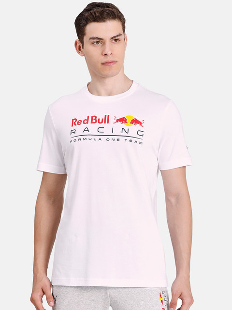 

PUMA Motorsport Men White Printed Round Neck Red Bull Racing Logo T-shirt