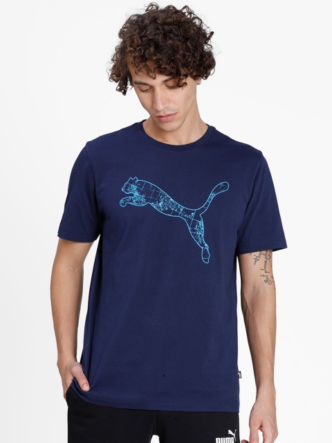 

Puma Men Blue Graphic T-shirt
