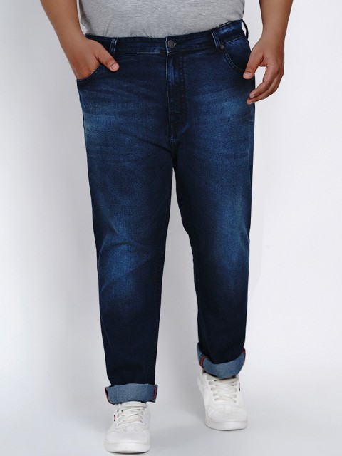 

John Pride Men Blue Regular Fit Mid-Rise Clean Look Stretchable Jeans