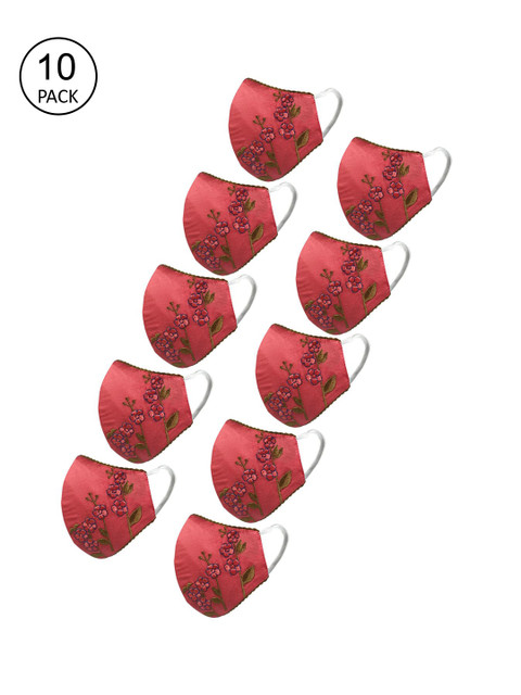 

nestroots Red Outdoor Mask Pack of 10