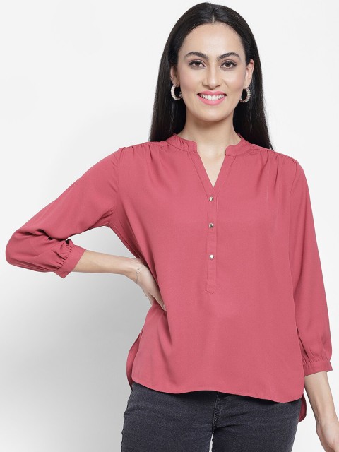 

NIXX Women Pink Solid Top
