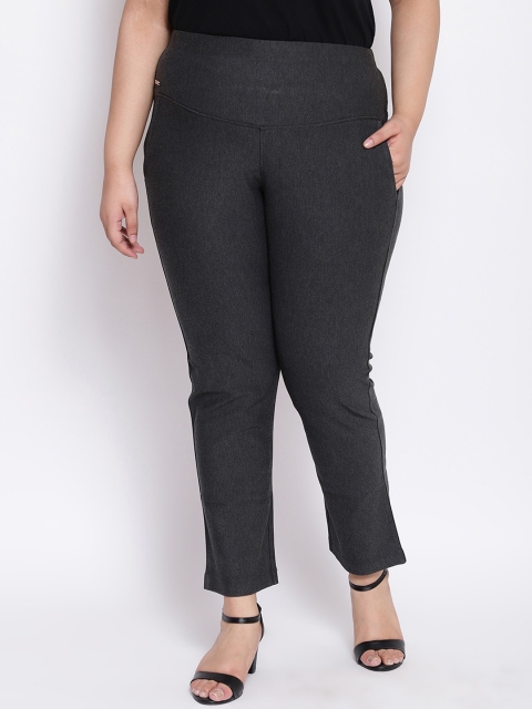 

Amydus Women Grey Regular Fit Solid Regular Trousers