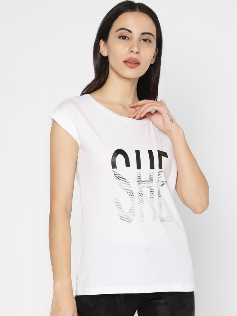

Deal Jeans Women White Printed Top