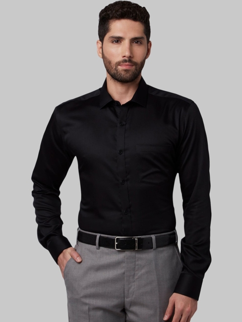 

Park Avenue Men Black Slim Fit Solid Formal Shirt