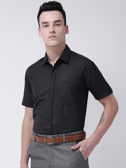 

GRACIT Men Black Slim Fit Solid Formal Shirt