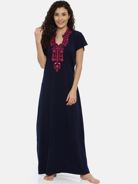 

Bailey sells Navy Blue Embroidered Nightdress