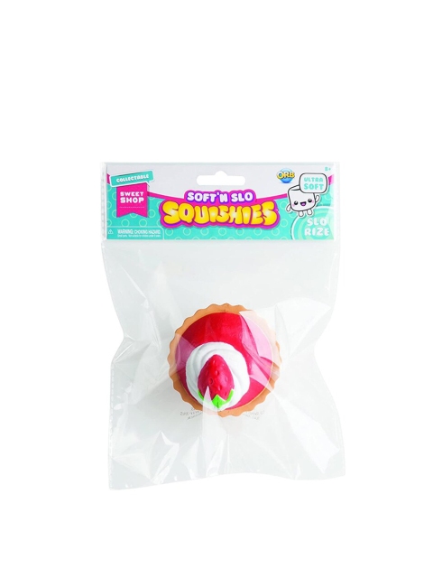 

ORB Kids Orange & Red Soft N Slo Squishies Strawberry Tart Dessert Shaped Toy