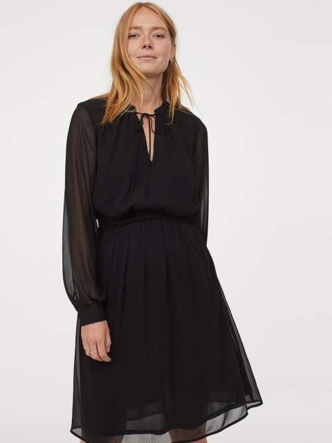 

H&M Women Black MAMA Nursing Dress