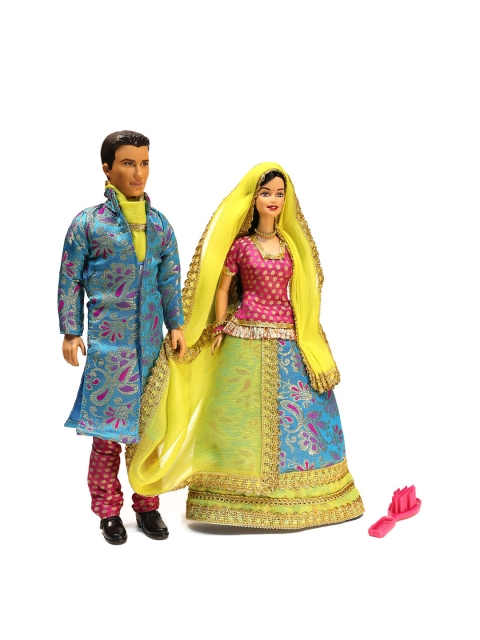 

Barbie Kids Blue & Yellow Barbie and Ken Dolls