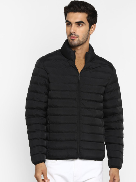 

METTLE Men Black Solid Puffer Jacket