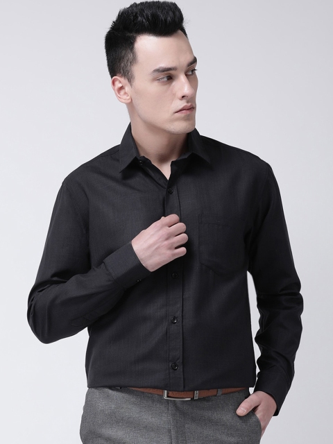 

GRACIT Men Black Smart Slim Fit Solid Formal Shirt