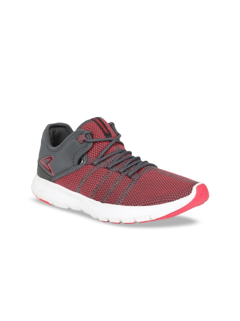 

Power Women Red Textile Running Shoes