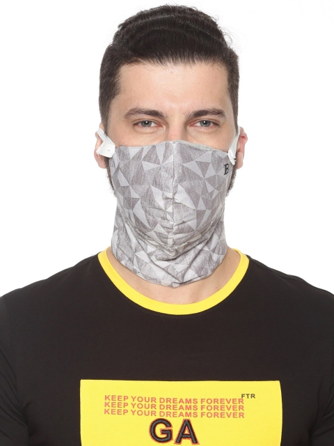 

Bene Kleed Unisex 3-Ply Printed Anti-Bacterial Protective Outdoor Mask, Grey