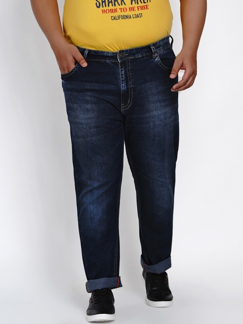 

John Pride Men Blue Regular Fit Mid-Rise Clean Look Stretchable Jeans