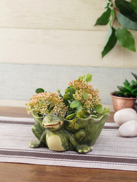

Aapno Rajasthan Green Tortoise Ceremic Pot