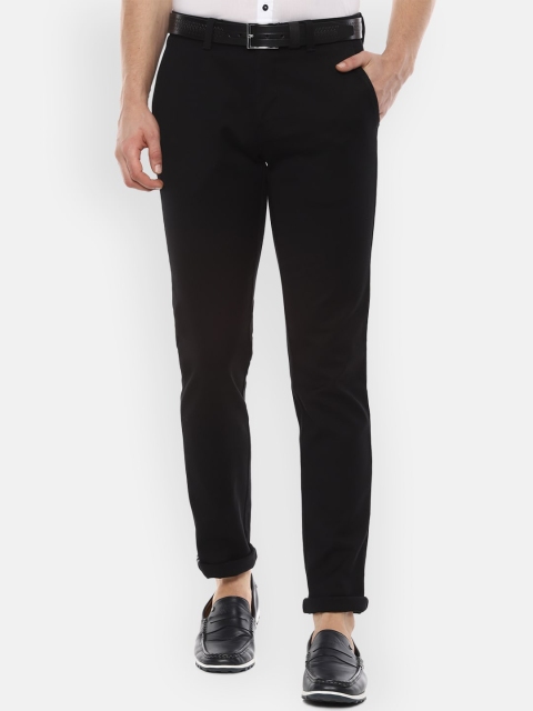

Van Heusen Sport Men Black Slim Fit Solid Regular Trousers