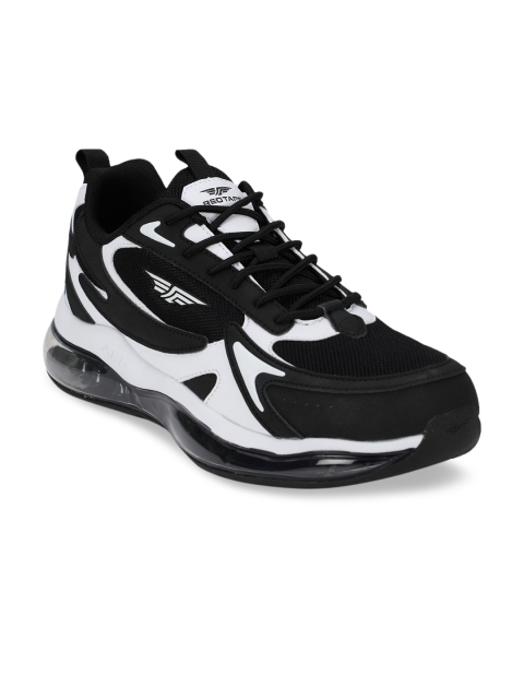 

Red Tape Men Black & White Mesh Air + Walking Shoes