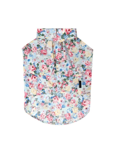 

Heads Up For Tails Blue & Pink Feeling Floral Print Dog Shirt