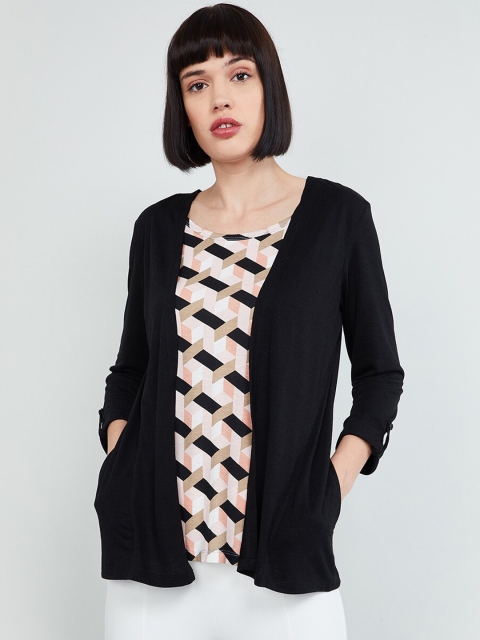 

max Women Black Printed Top