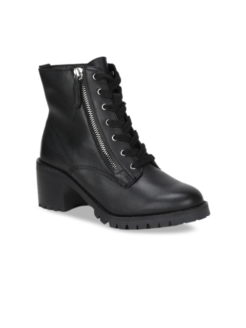 

ALDO Women Black Solid Heeled Boots
