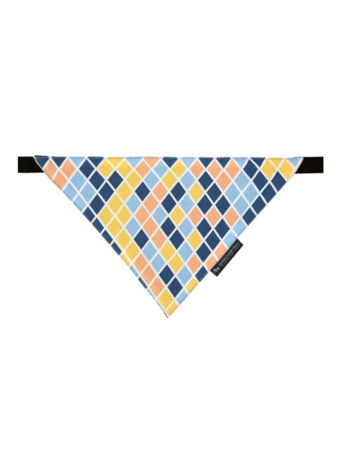 

Heads Up For Tails Blue & Yellow Checked Dog Bandana Scarf