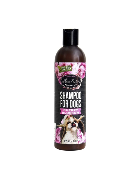 

True Earth Cherry Blossom Mineral Spa Dog Shampoo - 355 ml, Black