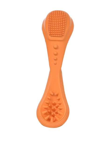 

Heads Up For Tails Orange Teeth Teaser Chew Dog Toy