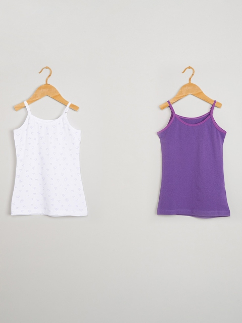 

max Girls Pack Of 2 Camisoles S19CIN12, White
