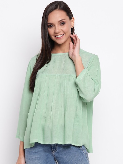 

Mayra Women Green Solid Top
